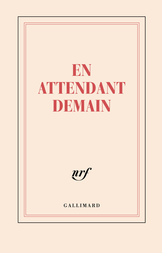 GLMR Carnet "En attendant demain" Ligné-Carnet-Gallimard-Papeterie du Dôme