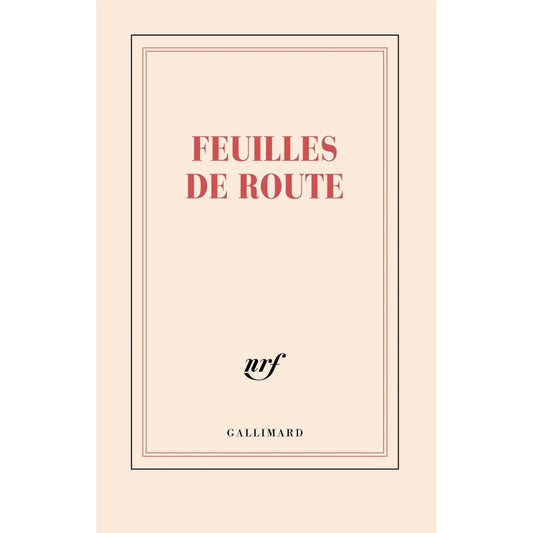 GLMR Carnet "Feuilles de Route" Ligné-Carnet-Gallimard-Papeterie du Dôme