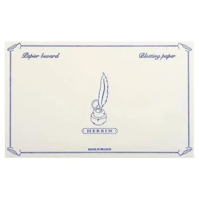 HERBIN Pochette 10 Buvards-Papeterie-Herbin-Blanc-Papeterie du Dôme