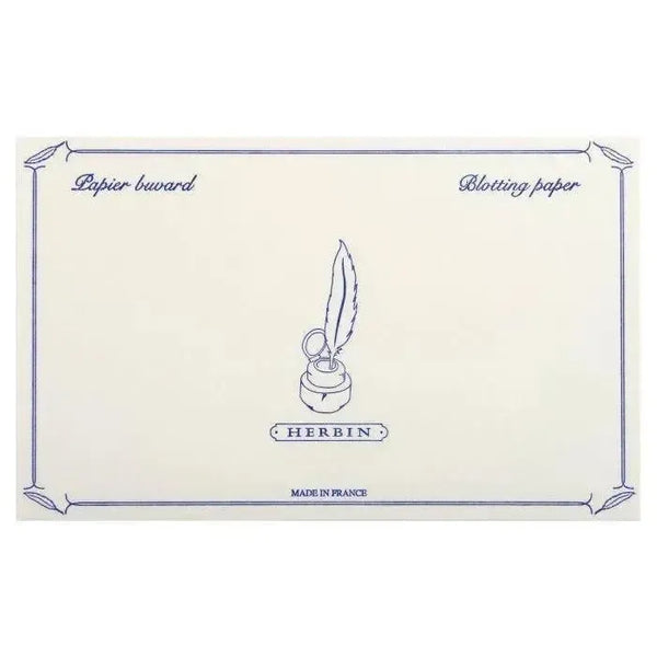 HERBIN Pochette 10 Buvards-Papeterie-Herbin-Blanc-Papeterie du Dôme