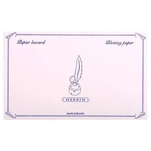 HERBIN Pochette 10 Buvards-Papeterie-Herbin-Rose-Papeterie du Dôme