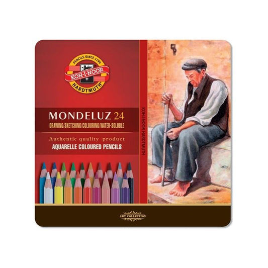 KOH Boîte de 24 Crayons Mondeluz-Boîte à Crayons-Koh-I-Noor-Papeterie du Dôme