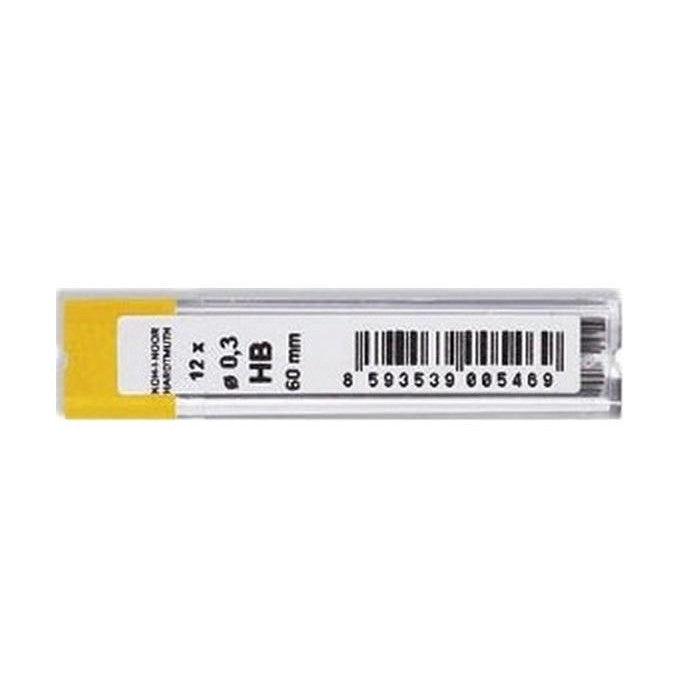 KOH Étui de 12 Mines Graphite-Mines-Koh-I-Noor-0.3 mm-HB-Papeterie du Dôme