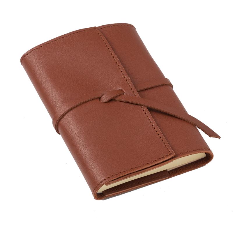 LAF Carnet Nomade 10x15-Carnet-Atelier de Laforêt-Vachette foulonnée-Cognac-Papeterie du Dôme