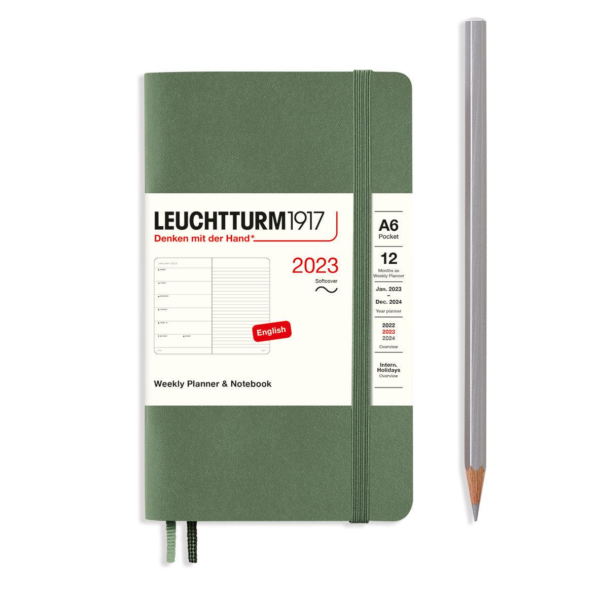 LCHT A6 Agenda Semainier & Carnet de Notes Souple - Anglais-Agenda-Leuchtturm 1917-Papeterie du Dôme