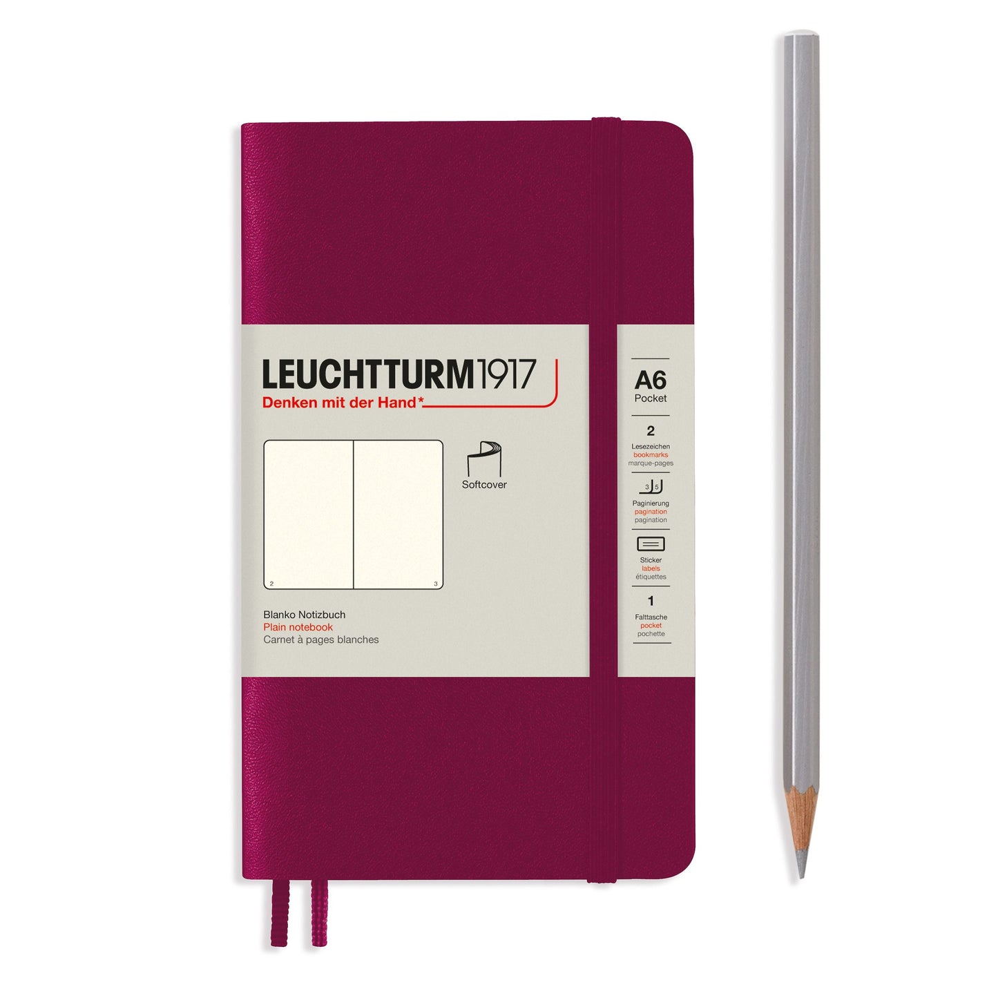 LCHT A6 Souple Blanc-Carnet-Leuchtturm 1917-Papeterie du Dôme