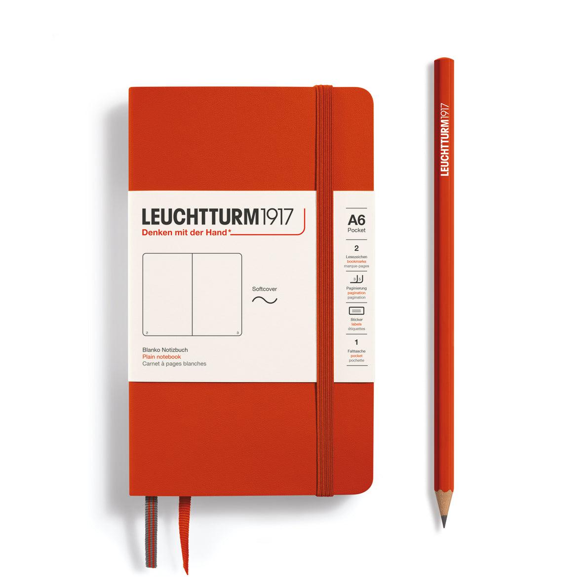 LCHT A6 Souple Blanc-Carnet-Leuchtturm 1917-Papeterie du Dôme