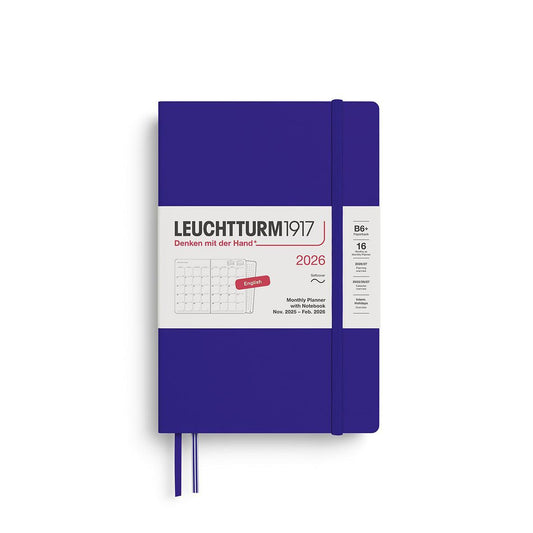 LCHT Agenda B6+ Mensuel & Carnet Souple - Anglais-Agenda-Leuchtturm 1917-2026-Ink-B6+-Papeterie du Dôme