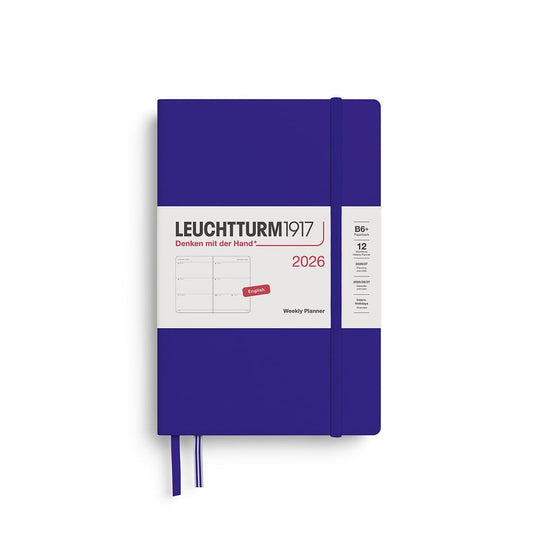 LCHT Agenda B6+ Semainier Rigide - Anglais-Agenda-Leuchtturm 1917-2026-Ink-B6+-Papeterie du Dôme