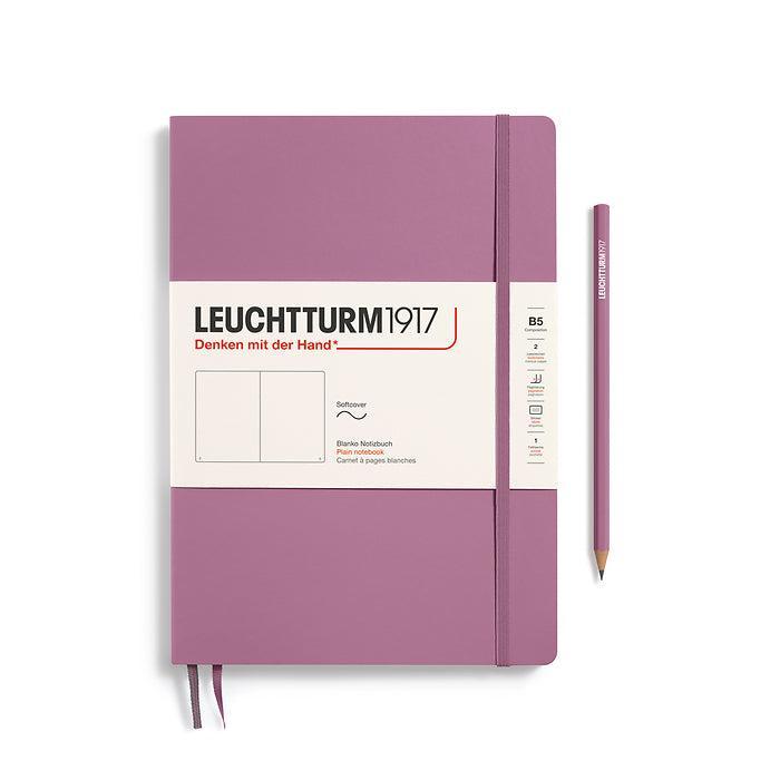 LCHT B5 Souple Blanc-Carnet-Leuchtturm 1917-Dusty Rose-B5-Blanc-Papeterie du Dôme