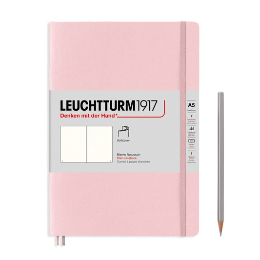 LCHT B5 Souple Blanc-Carnet-Leuchtturm 1917-Powder-B5-Blanc-Papeterie du Dôme