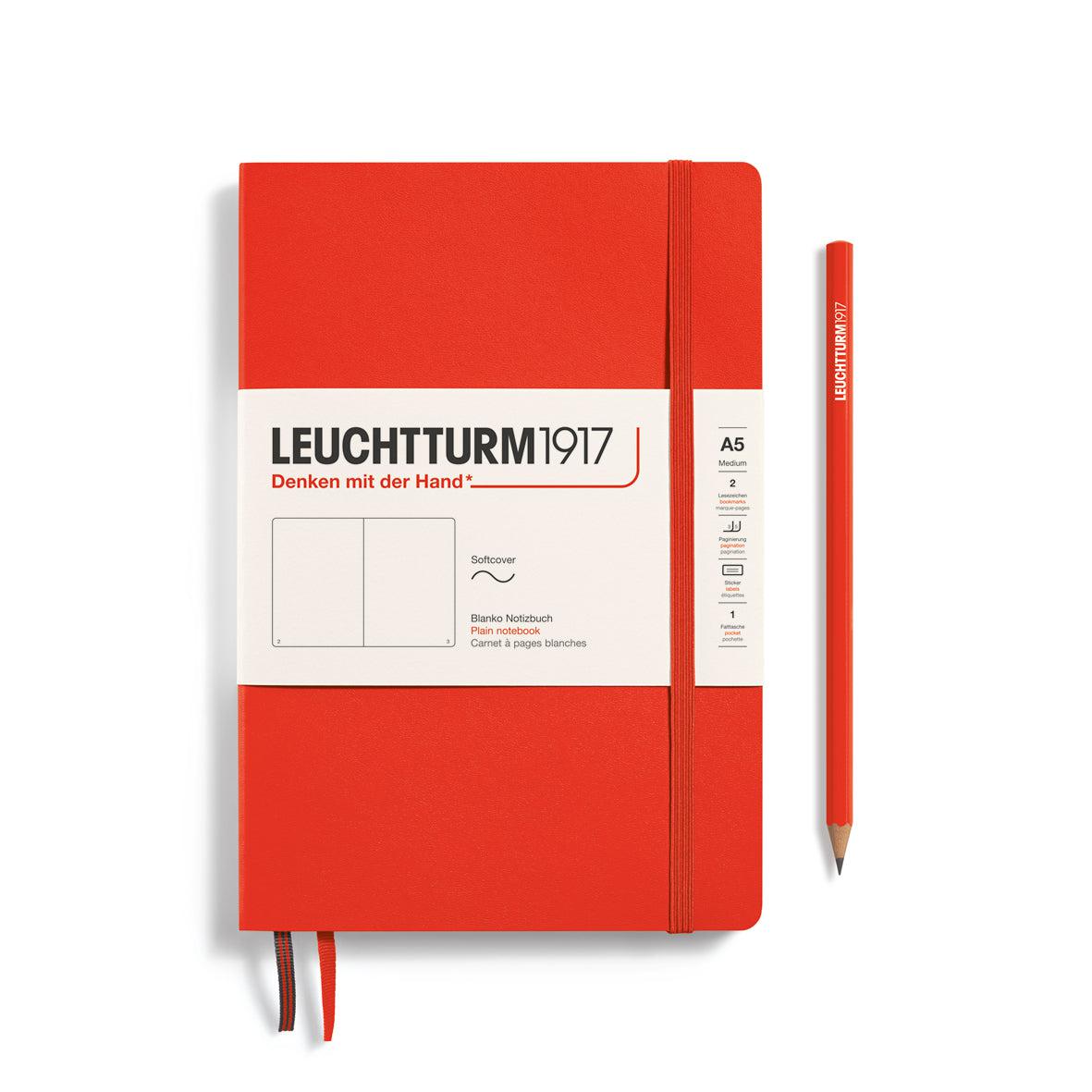 LCHT Carnet A5 Souple Blanc-Carnet-Leuchtturm 1917-Lobster-A5-Blanc-Papeterie du Dôme