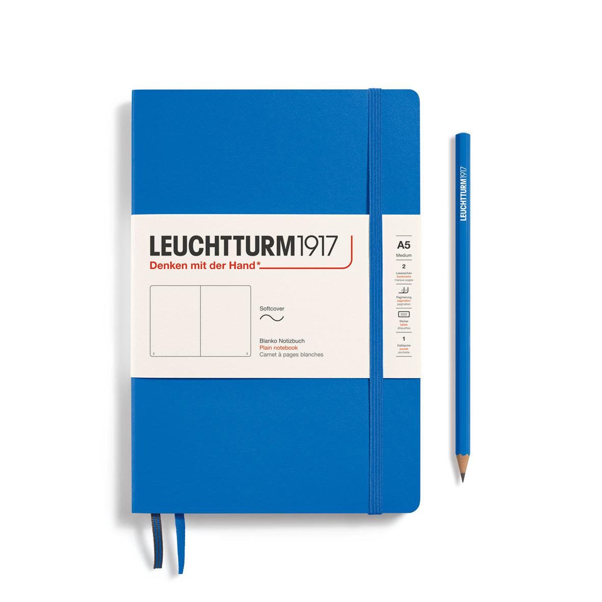 LCHT Carnet A5 Souple Blanc-Carnet-Leuchtturm 1917-Sky-A5-Blanc-Papeterie du Dôme