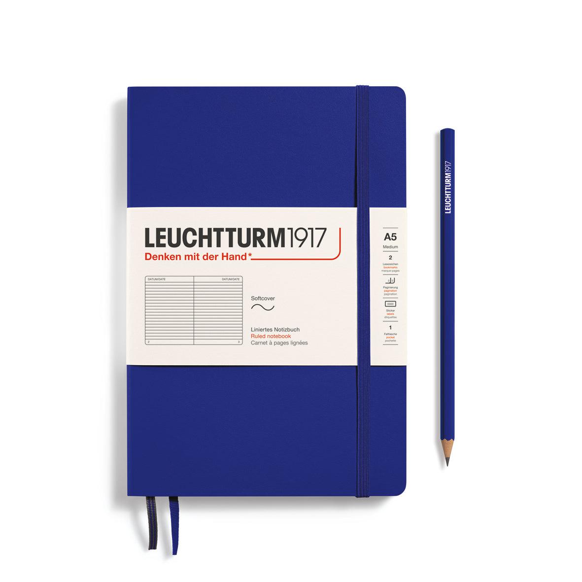 LCHT Carnet A5 Souple Ligné-Carnet-Leuchtturm 1917-Ink-A5-Ligné-Papeterie du Dôme
