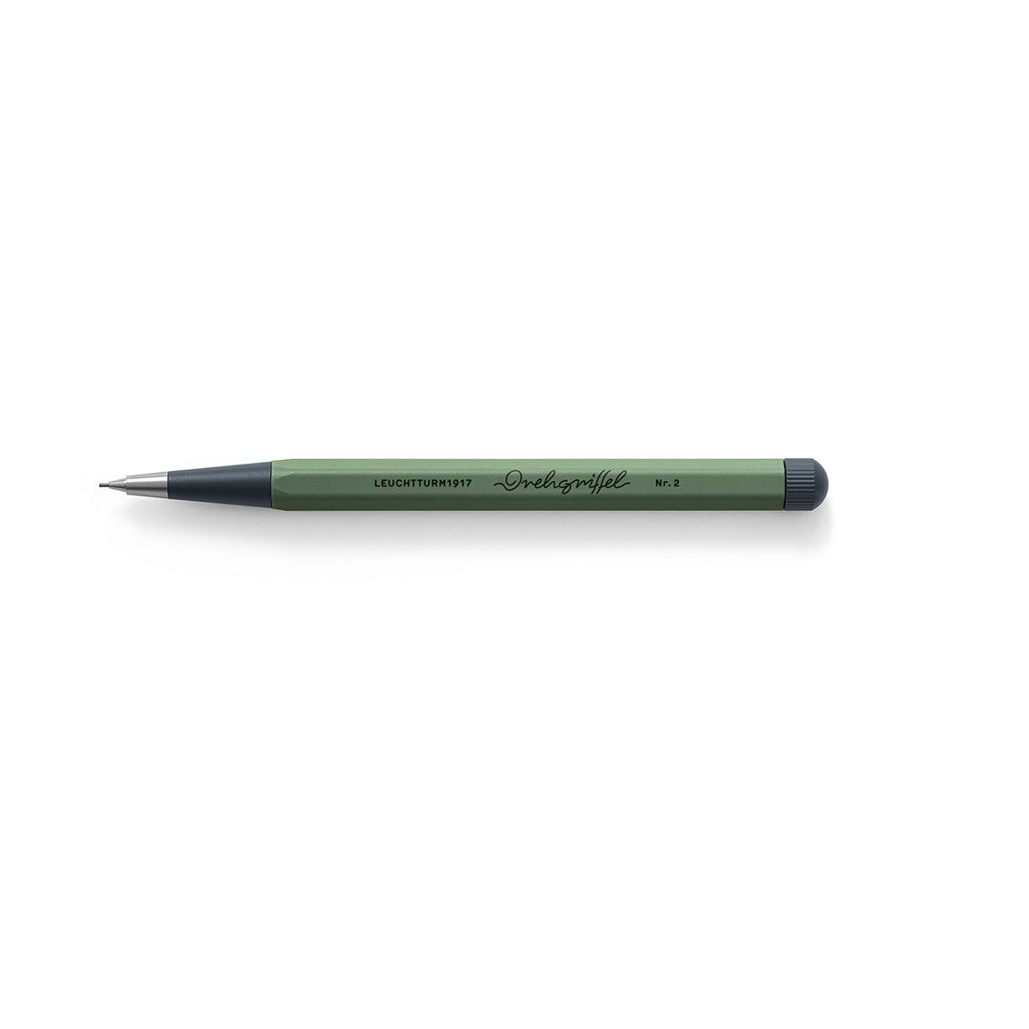 LCHT Drehgriffel Nr.2 Porte-Mines-Stylo Bille-Leuchtturm 1917-Olive-Papeterie du Dôme