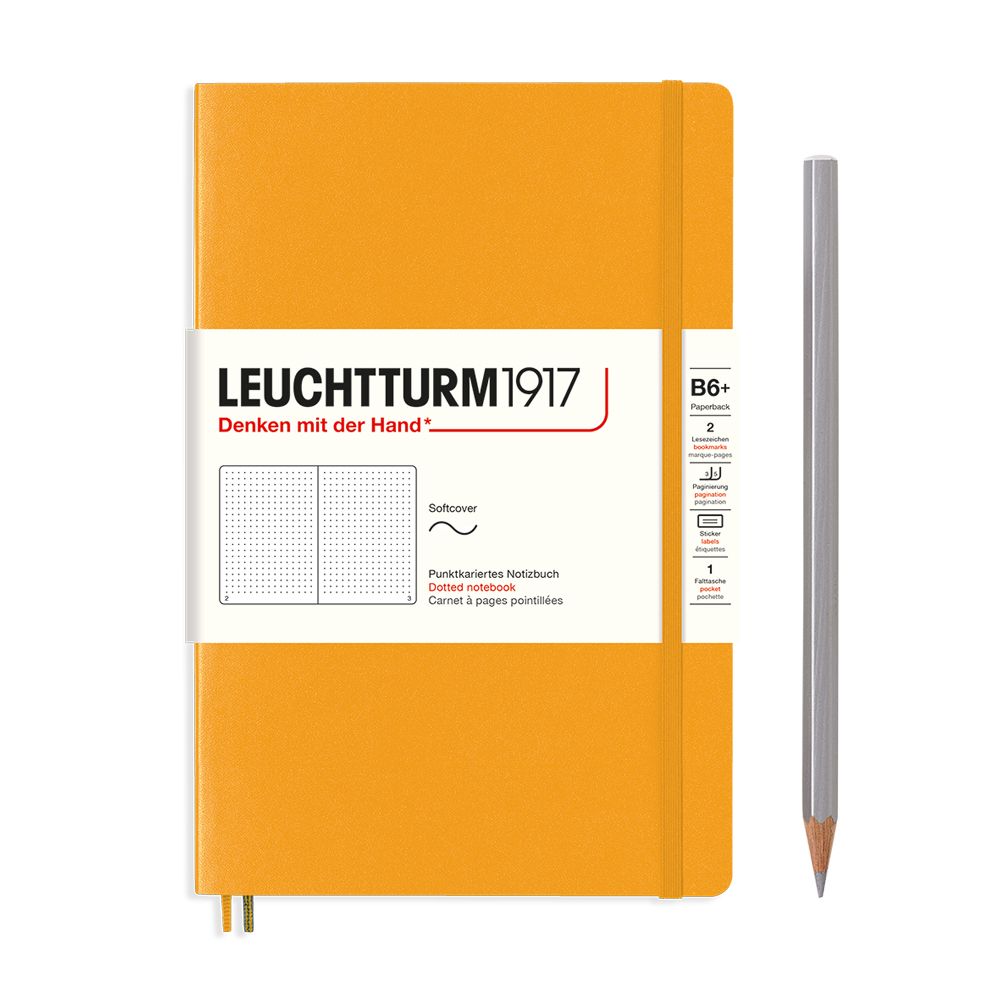 LCHT Paperback B6+ Souple Dots-Carnet-Leuchtturm 1917-Rising Sun-B6+-Dots-Papeterie du Dôme