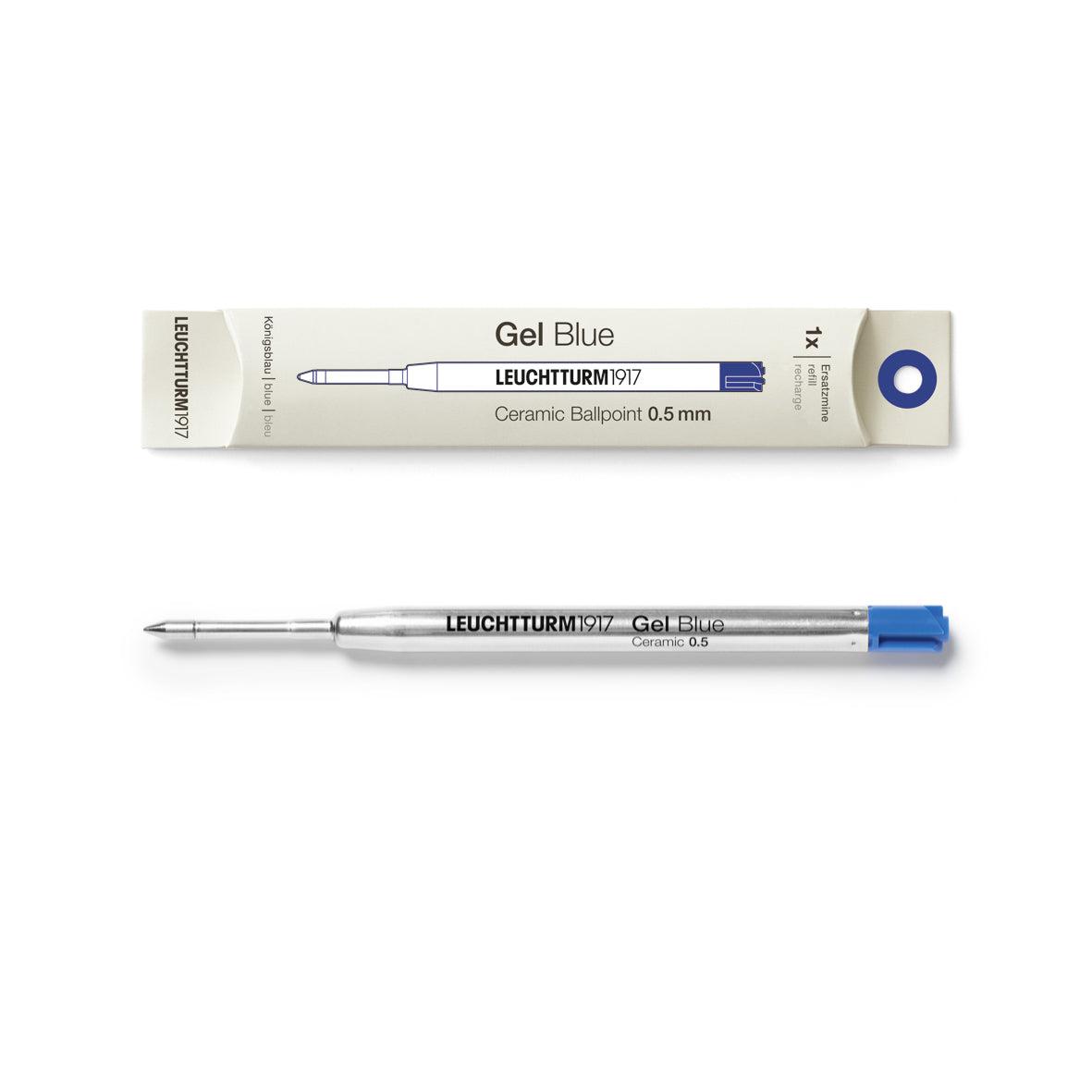 LCHT Recharge Stylo Gel-Recharge Stylos-Leuchtturm 1917-Bleu-0.5 mm-Papeterie du Dôme