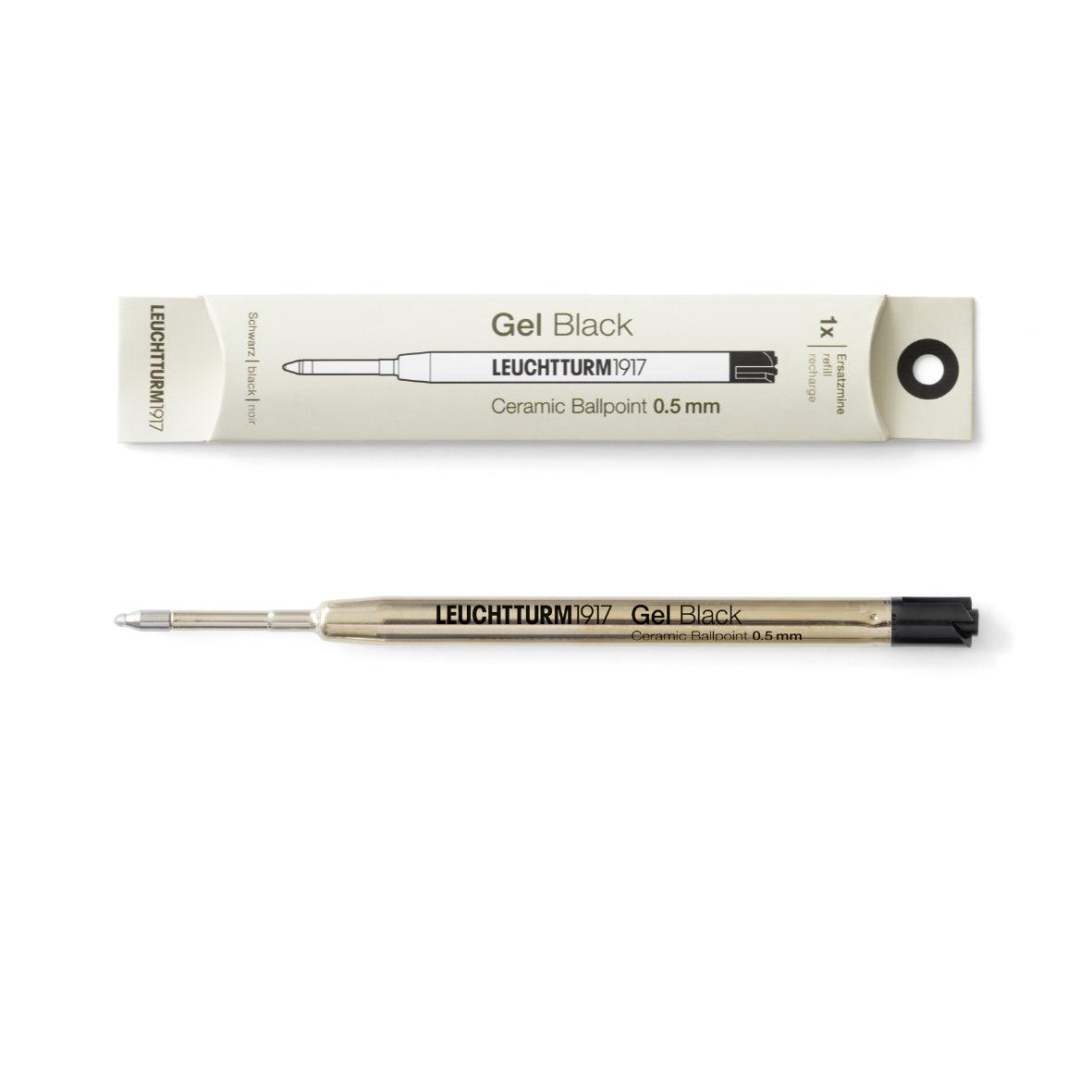 LCHT Recharge Stylo Gel-Recharge Stylos-Leuchtturm 1917-Noir-0.5 mm-Papeterie du Dôme