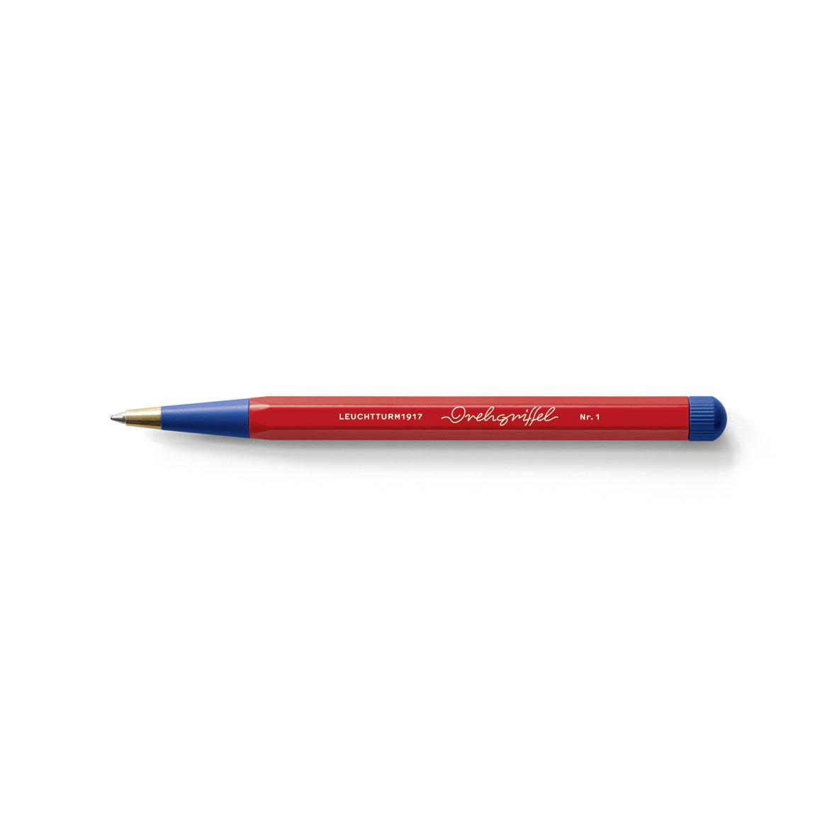 LCHT Stylo Drehgriffel Nr.1 Bauhaus Edition-Stylo Bille-Leuchtturm 1917-Rouge/Bleu-Papeterie du Dôme