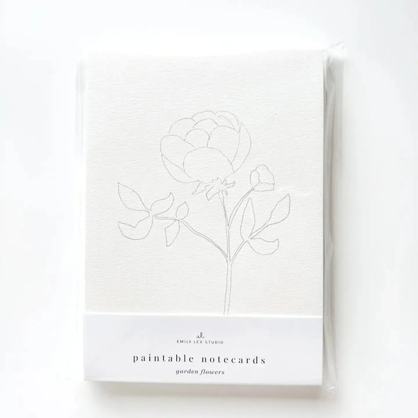 LEX Cartes à Peindre-Carterie-Emily Lex Studio-Garden Flowers-Papeterie du Dôme