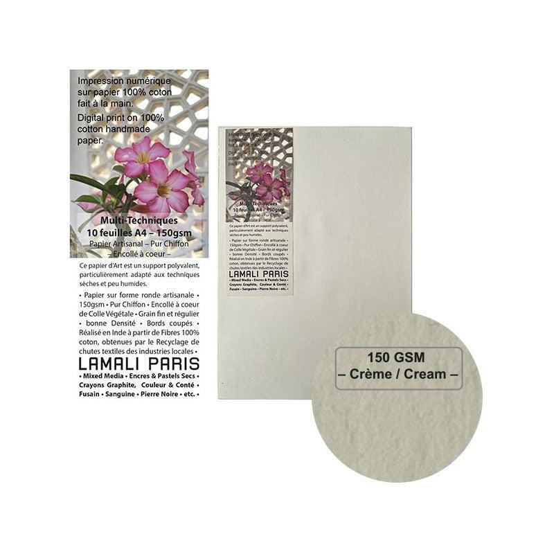 LML Papier Multi-Techniques-Papier-Lamali-A4-Crème-150 GSM-Papeterie du Dôme
