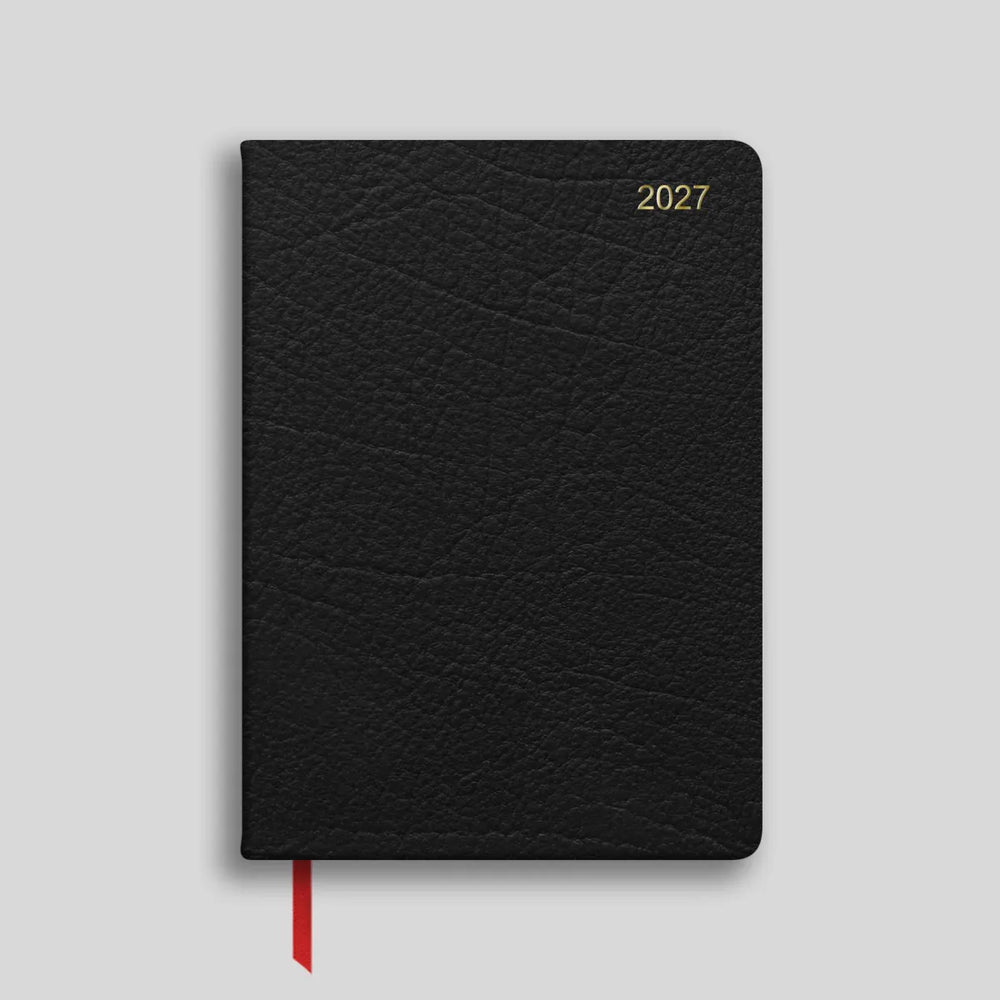 LSM Agenda Bath Midsize Semainier-Agenda-Leathersmith of London-Noir-Papeterie du Dôme