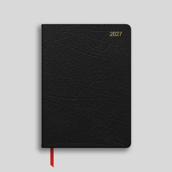LSM Agenda Bath Midsize Semainier-Agenda-Leathersmith of London-Noir-Papeterie du Dôme
