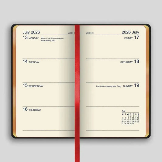 LSM Agenda Canterbury Semainier A7-Agenda-Leathersmith of London-Papeterie du Dôme