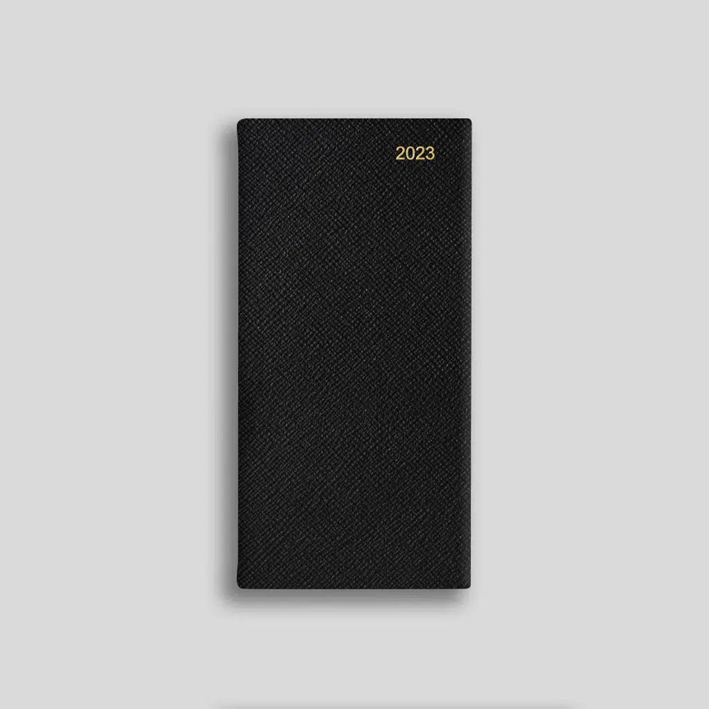 LSM Agenda Oxford Pocket Semainier-Agenda-Leathersmith of London-2023-Noir-Papeterie du Dôme