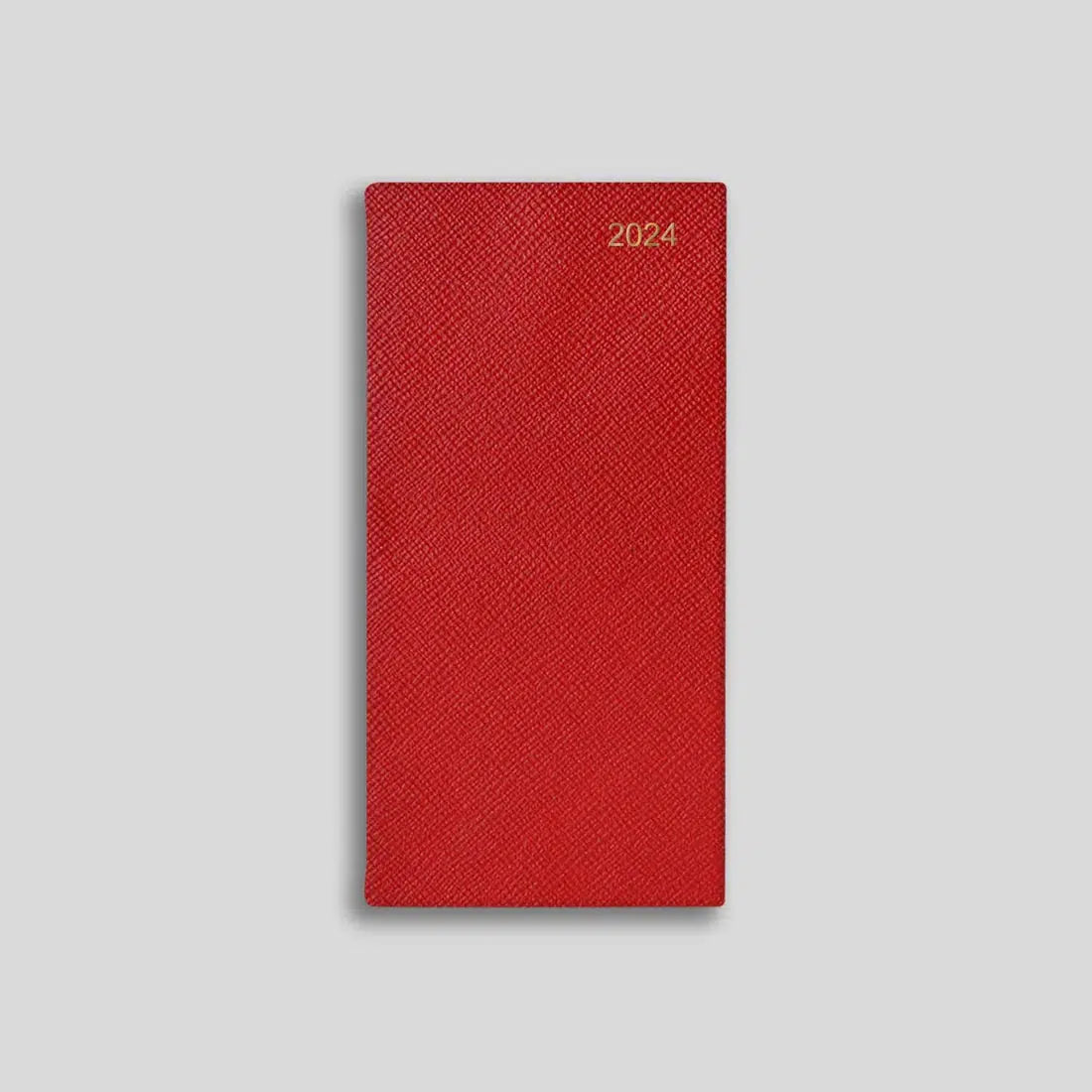 LSM Agenda Oxford Pocket Semainier-Agenda-Leathersmith of London-2024-Rouge-Papeterie du Dôme