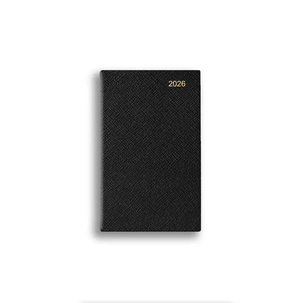 LSM Agenda Regent Pocket Semainier-Agenda-Leathersmith of London-2026-Noir-Papeterie du Dôme
