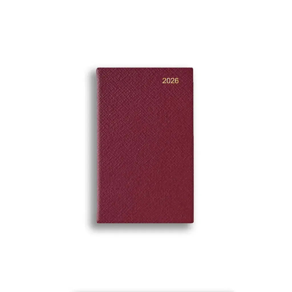 LSM Agenda Regent Pocket Semainier-Agenda-Leathersmith of London-2026-Prune-Papeterie du Dôme