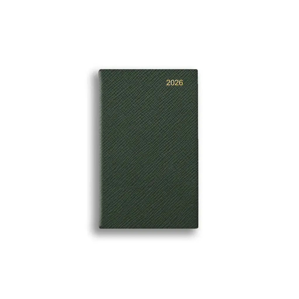 LSM Agenda Regent Pocket Semainier-Agenda-Leathersmith of London-2026-Olive-Papeterie du Dôme