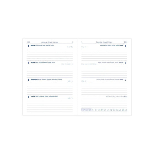 Letts Agenda Oslo A5 Semainier-Agenda-Letts-Papeterie du Dôme