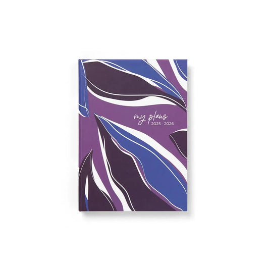 Letts Agenda Botanics A6 Semainier Académique-Agenda-Letts-2025-2026-Plum-Papeterie du Dôme