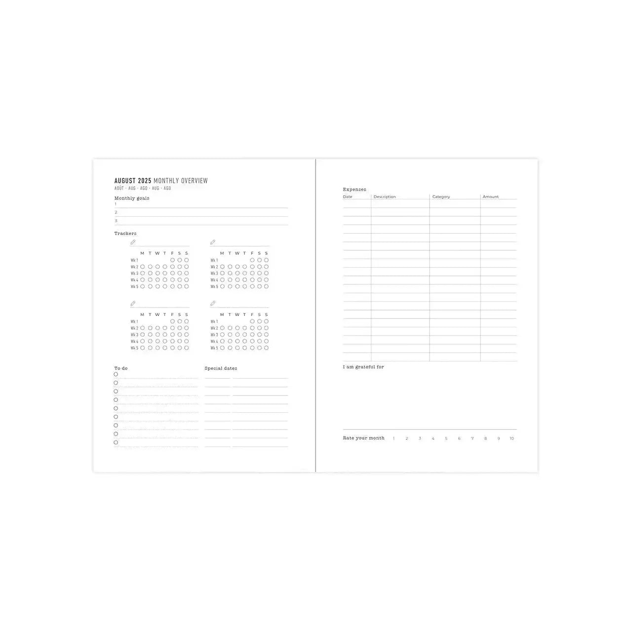 Letts Agenda Botanics A6 Semainier Académique-Agenda-Letts-Papeterie du Dôme