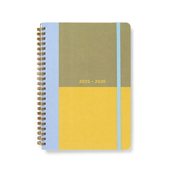 Letts Agenda Colour Block A5 Journalier Académique-Agenda-Letts-2025-2026-Lime-Papeterie du Dôme