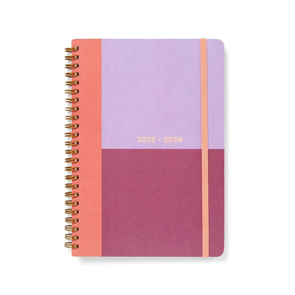 Letts Agenda Colour Block A5 Journalier Académique-Agenda-Letts-2025-2026-Raspberry-Papeterie du Dôme