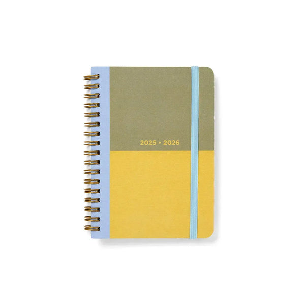 Letts Agenda Colour Block A6 Journalier Académique-Agenda-Letts-2025-2026-Lime-Papeterie du Dôme