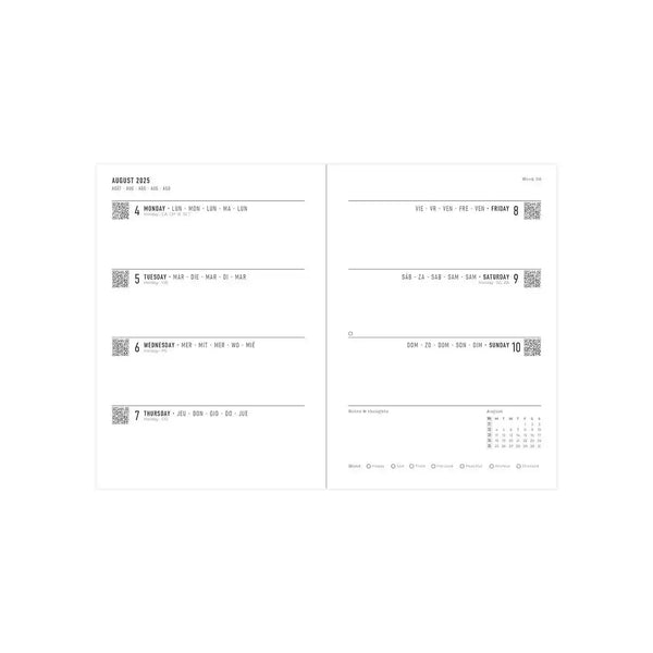 Letts Agenda Colour Block A6 Semainier Académique-Agenda-Letts-Papeterie du Dôme