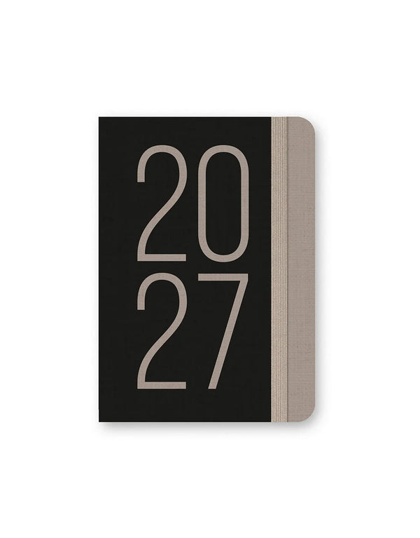 Letts Agenda Essence A6 Semainier-Agenda-Letts-2027-Noir-Papeterie du Dôme