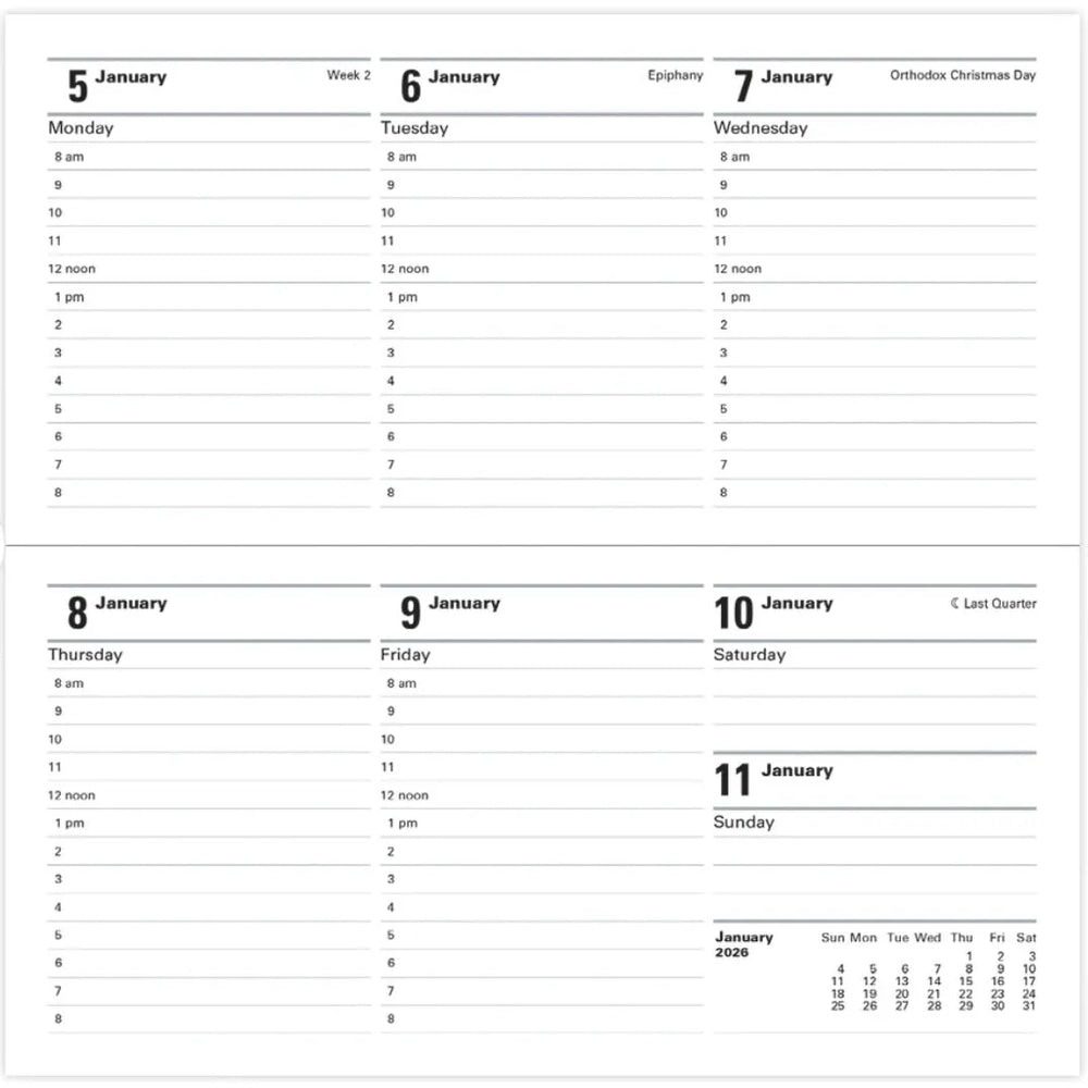 Letts Agenda Memo Slim Semainier-Agenda-Letts-Papeterie du Dôme