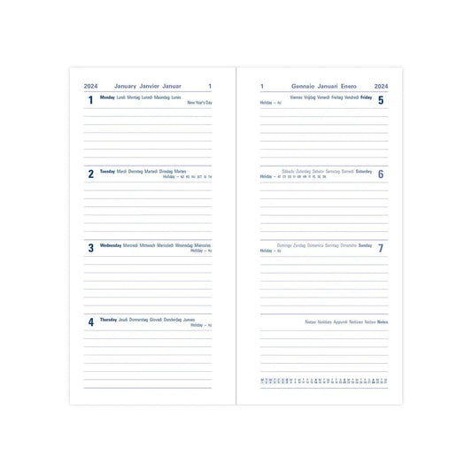 Letts Agenda Memo Slim Semainier-Agenda-Letts-Papeterie du Dôme