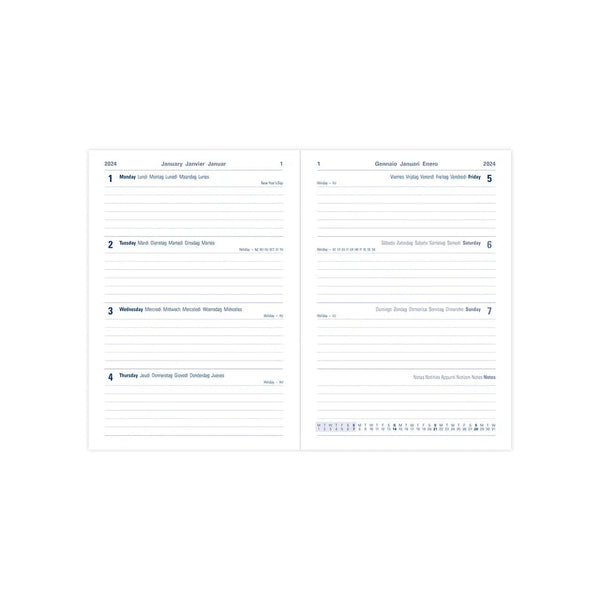 Letts Agenda Oslo A5 Semainier-Agenda-Letts-Papeterie du Dôme