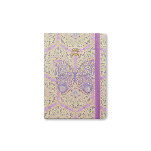 Letts Agenda Paisley A6 Semainier Académique-Agenda-Letts-2025-2026-Butterfly-Papeterie du Dôme