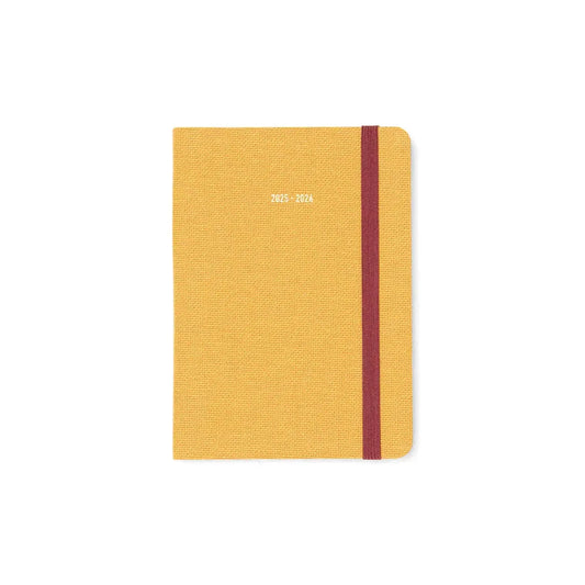 Letts Agenda Raw A6 Semainier Académique-Agenda-Letts-2025-2026-Mustard-Papeterie du Dôme