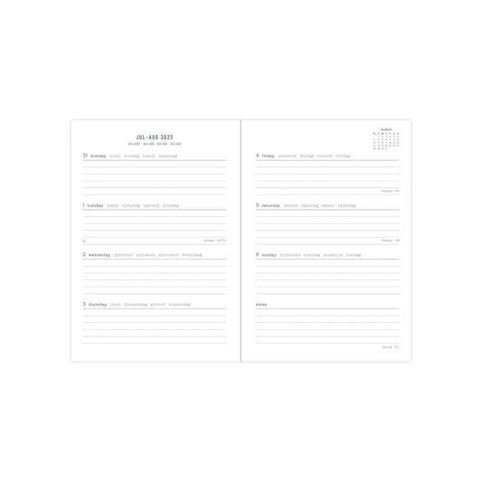 Letts Agenda Spring Valley A6 1 Semaine sur 2 pages-Agenda-Letts-Papeterie du Dôme