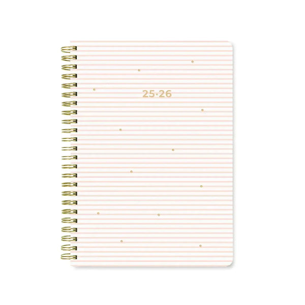 Letts Agenda Stripes A5 Semainier Académique-Agenda-Letts-2025-2026-Pink-Papeterie du Dôme