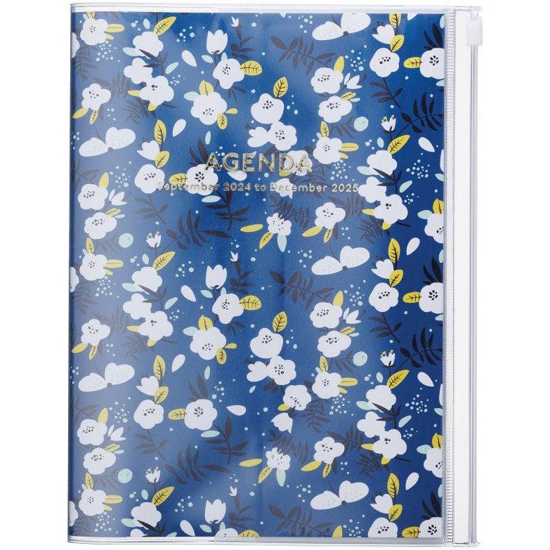 MARK'S Agenda A6 Flower-Agenda-Mark's-2024-2025-Bleu-Papeterie du Dôme