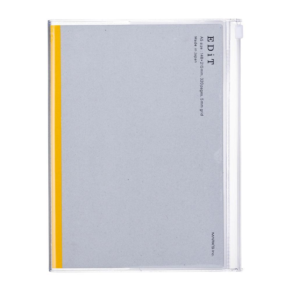 MARK'S EDiT Carnet A5 Pochette-Carnet-Mark's Europe-Transparent-Papeterie du Dôme